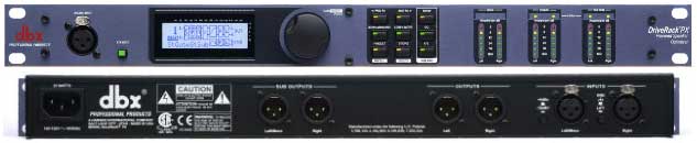 dbx DriveRack PX aktív hangfal optimalizáló processzor
